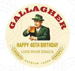 12x Sticker Set Custom Personalised Birra With Name Label For Any Occasion Happy Birthday Sticker Unique Fun Gifts Party Wedding Beer Bottle