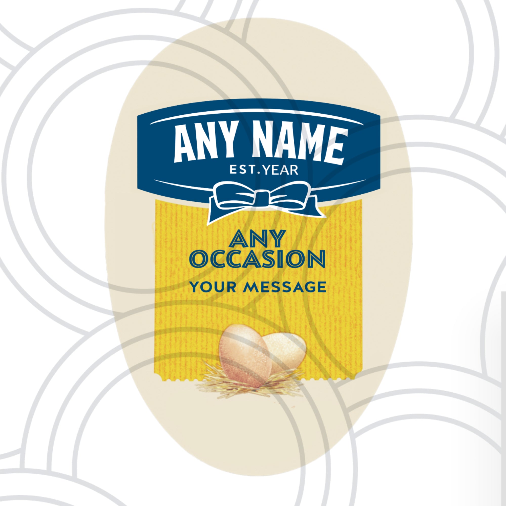 Custom Personalised Hellman's Mayonnaise Label Sticker Fun Label Birthdays Any Occasion - Aglowgraphics