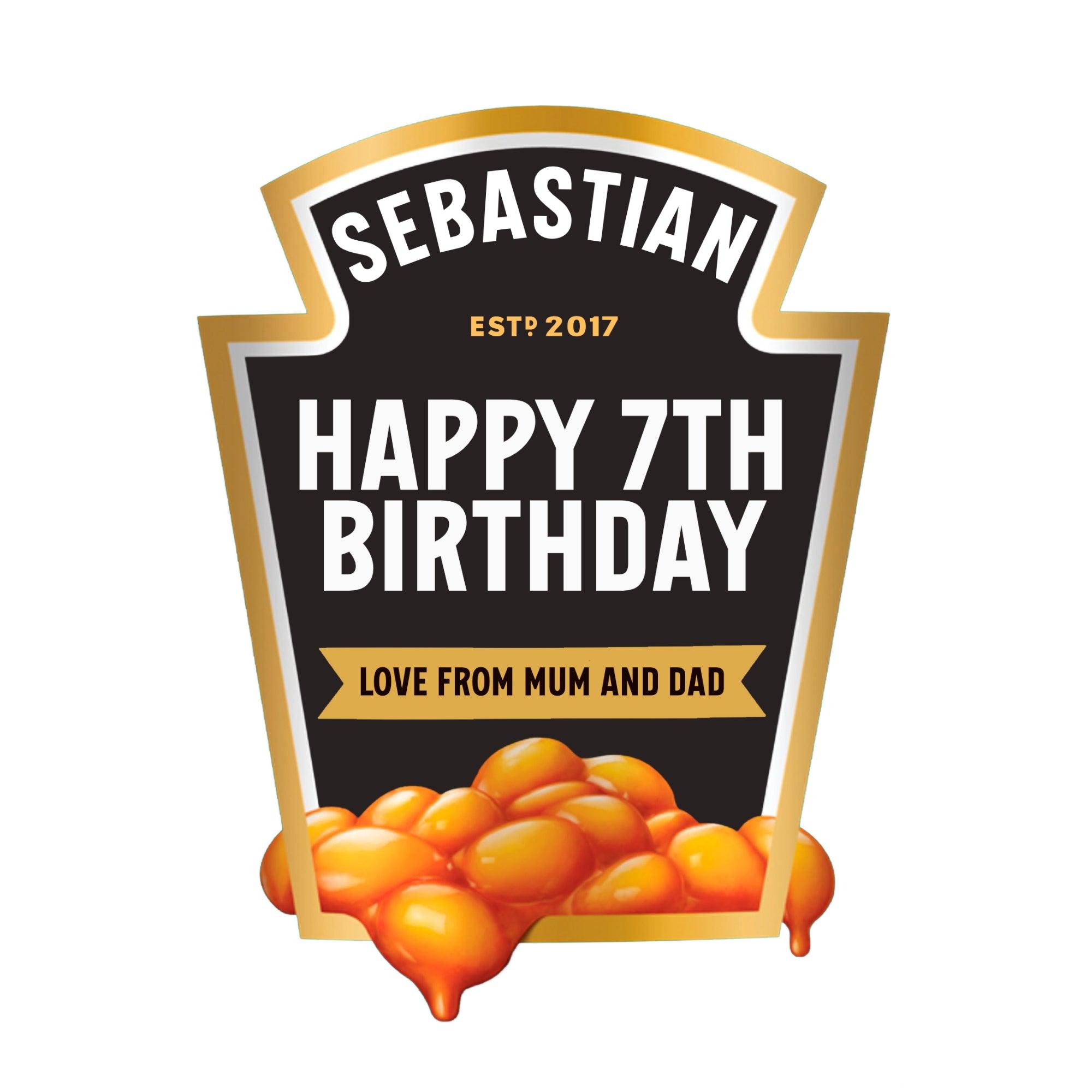 Make your Heinz Baked Beans tin uniquely yours! Add a name, occasion, or special message to create a fun and memorable keepsake. Perfect for weddings, birthdays, and gatherings — a quirky personalised touch that always gets people smiling. Each label is produced on premium, glossy, self-adhesive photographic material, tailored to fit a 415g Heinz Baked Beans can.