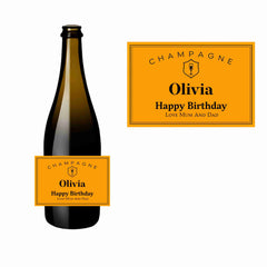 Customizable Veuve Clicquot label for weddings, birthdays, or special occasions