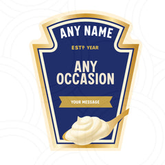 Mayonnaise Personalised Gifts For His And Hers Gifts Mayo Custom Label Unique Gifts Birthdays Custom Ketchup Bottle - Aglowgraphics