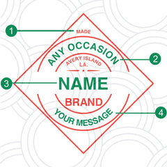 Custom Tabasco bottle sticker personalised with name, unique hot sauce gift for birthdays and parties