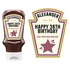 Custom Personalised BBQ Sauce Label Gifts For His And Hers Gifts Unique Gifts Birthdays Fun Gifts BBQ Label Customized Gifts - Aglowgraphics