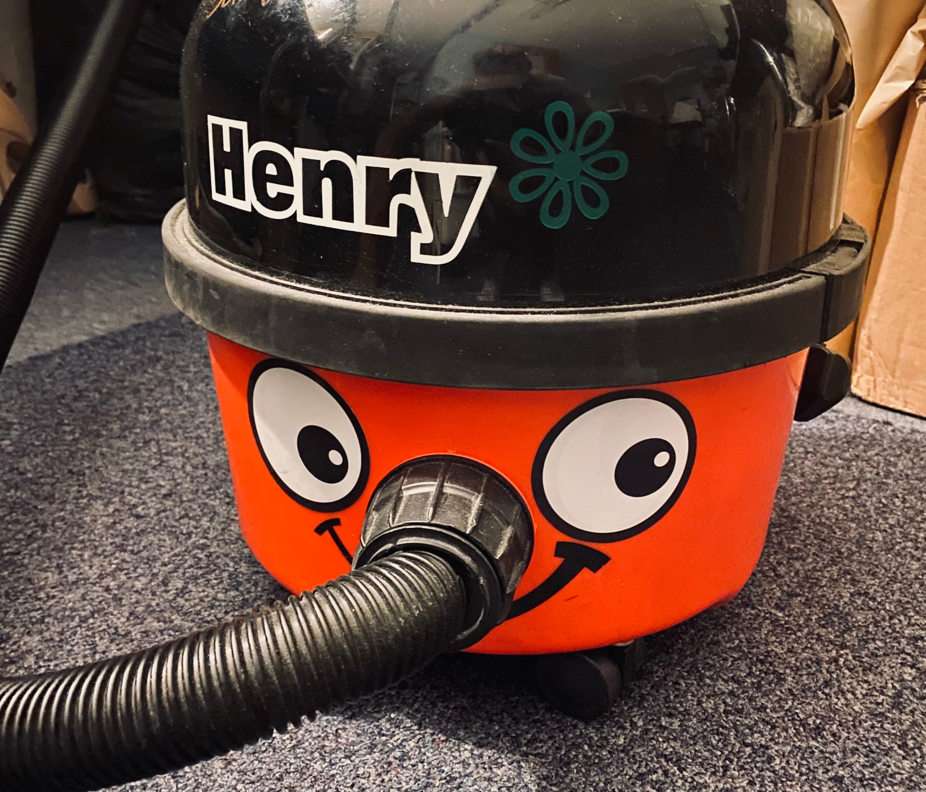 Personalised Henry Hoover eyes sticker, funny vacuum cleaner decal gift for home and cleaning lovers