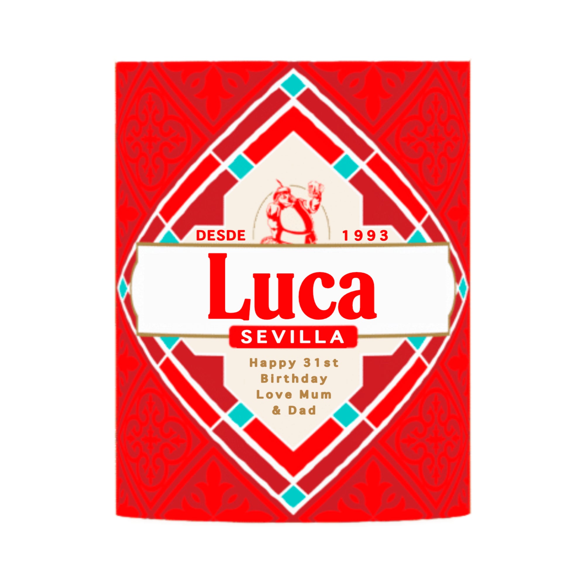 Personalised Cruzcampo Bottle Sticker Custom Label Happy Birthday For Any Occasion Sticker Unique Fun Gifts - Aglowgraphics