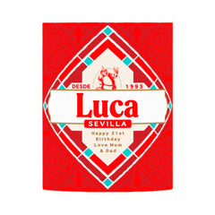 Personalised Cruzcampo Bottle Sticker Custom Label Happy Birthday For Any Occasion Sticker Unique Fun Gifts - Aglowgraphics