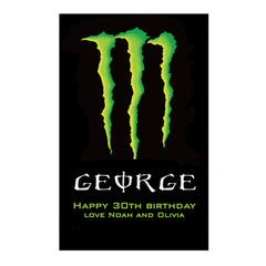 Personalised Label Design Sticker Custom Monster Energy