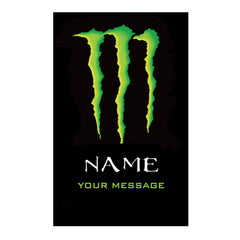 Personalised Label Design Sticker Custom Monster Energy