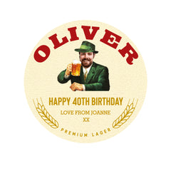 Custom Personalised Face Photo Birra Moretti Bottle With Name Label Happy Birthday For Any Occasion Sticker Unique Fun Gifts Party Wedding Beer Bottles - Aglowgraphics