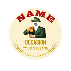 Custom Personalised Face Photo Birra Moretti Bottle With Name Label Happy Birthday For Any Occasion Sticker Unique Fun Gifts Party Wedding Beer Bottles - Aglowgraphics