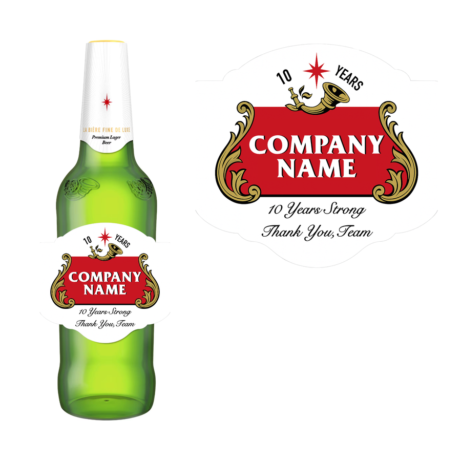 Personalised corporate event stickers
