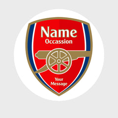 14x Custom Personalised Arsenal F.C. Football Stickers with Name – Birthday Gift, Party, Wedding & Celebration Stickers - Aglowgraphics