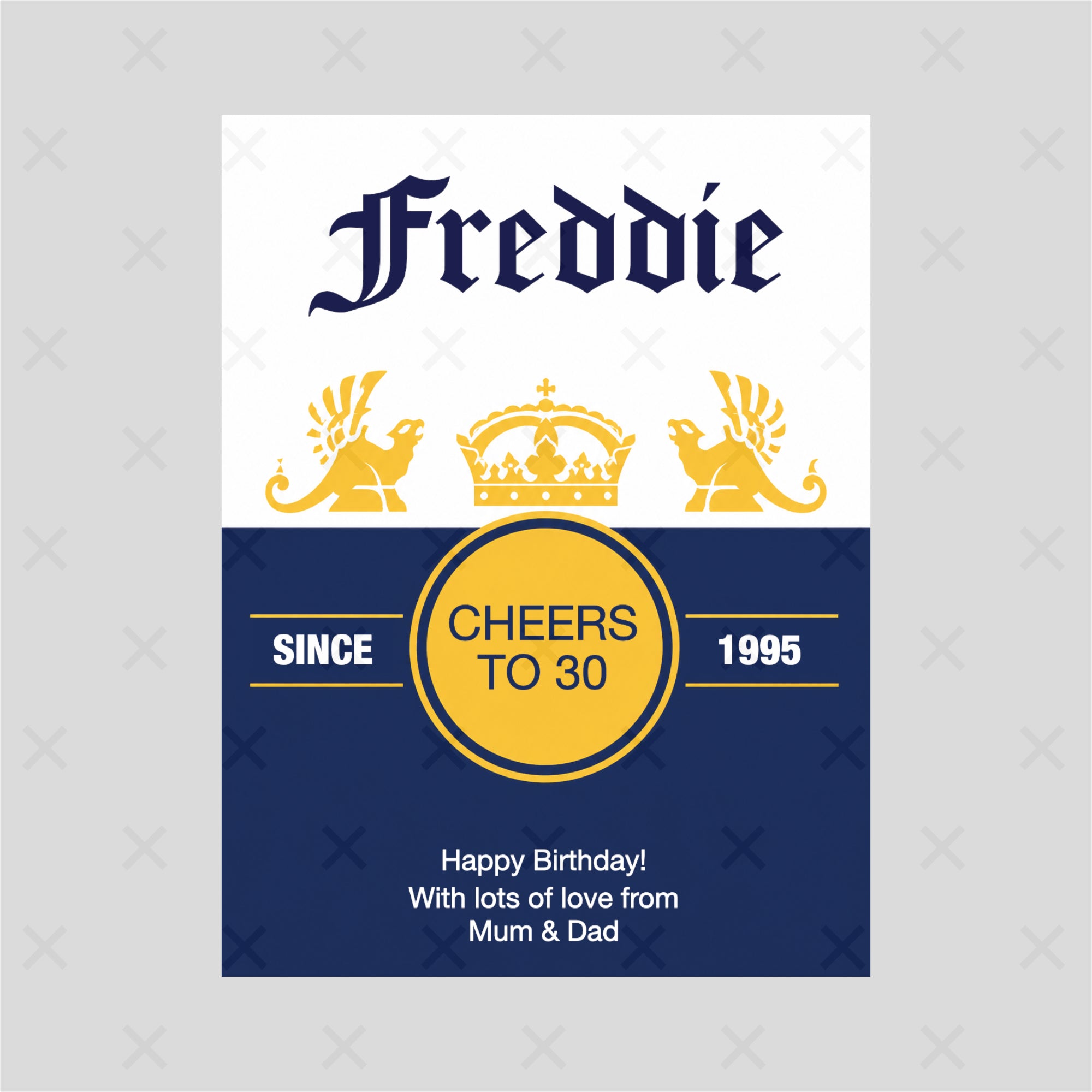 Personalised Corona Beer Bottle Label – Custom Celebration Sticker for Weddings, Birthdays & Events - Aglowgraphics