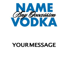 Custom Absolut vodka bottle sticker personalised with name, unique party gift label for special occasions