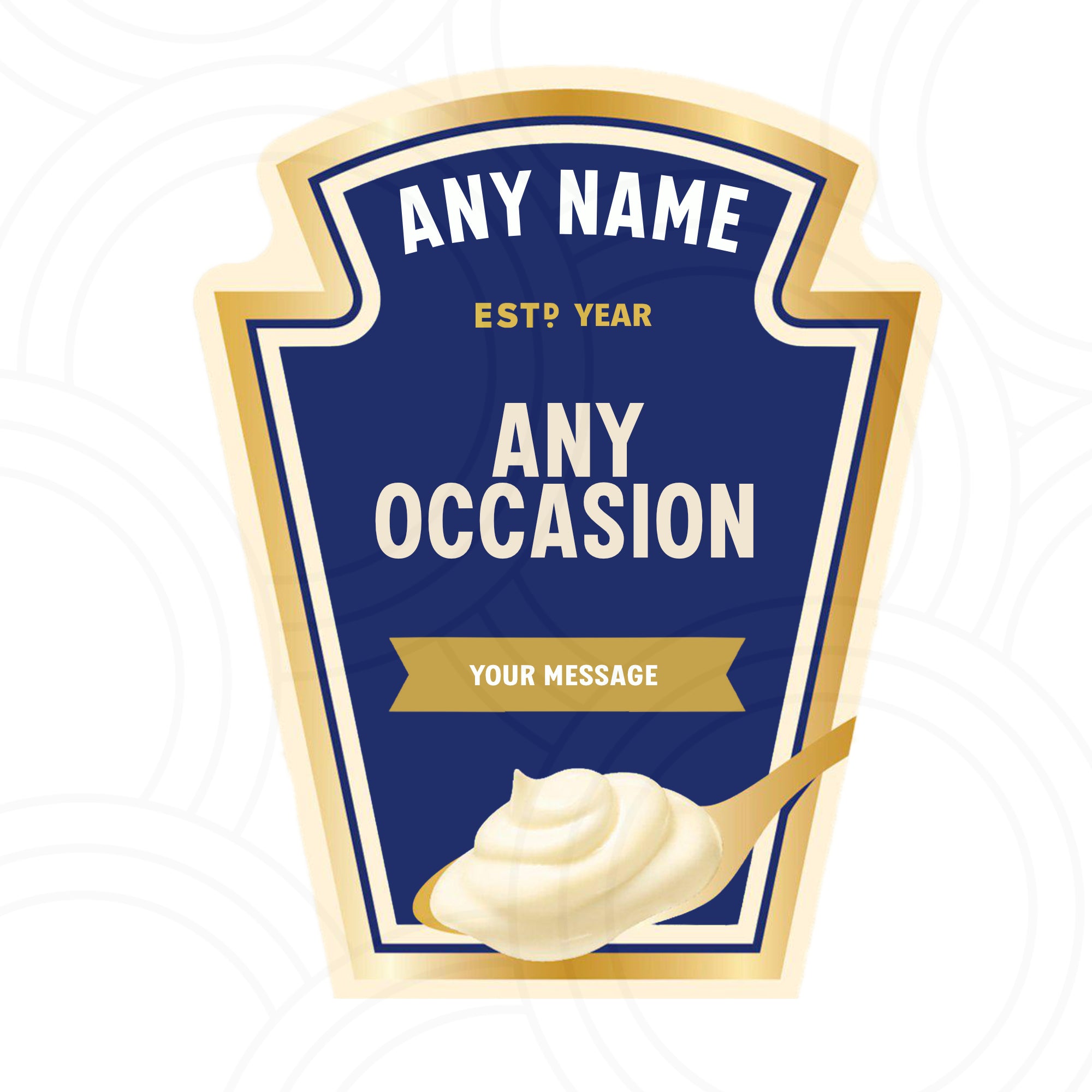 Mayonnaise Personalised Gifts For His And Hers Gifts Mayo Custom Label Unique Gifts Birthdays Custom Ketchup Bottle - Aglowgraphics