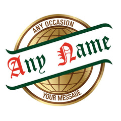 Custom San Miguel style beer label personalised with name, unique birthday and party gift sticker
