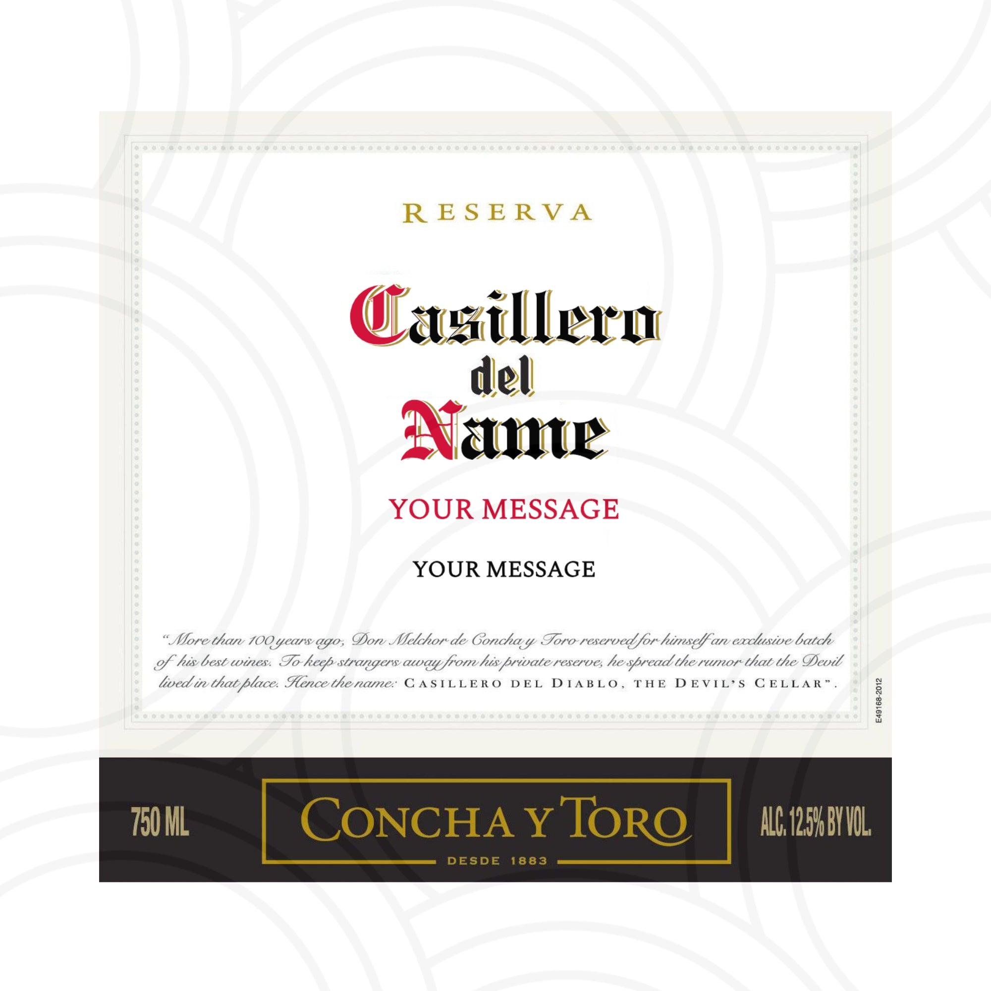 Custom wine bottle sticker personalised with name, unique birthday and wedding gift label