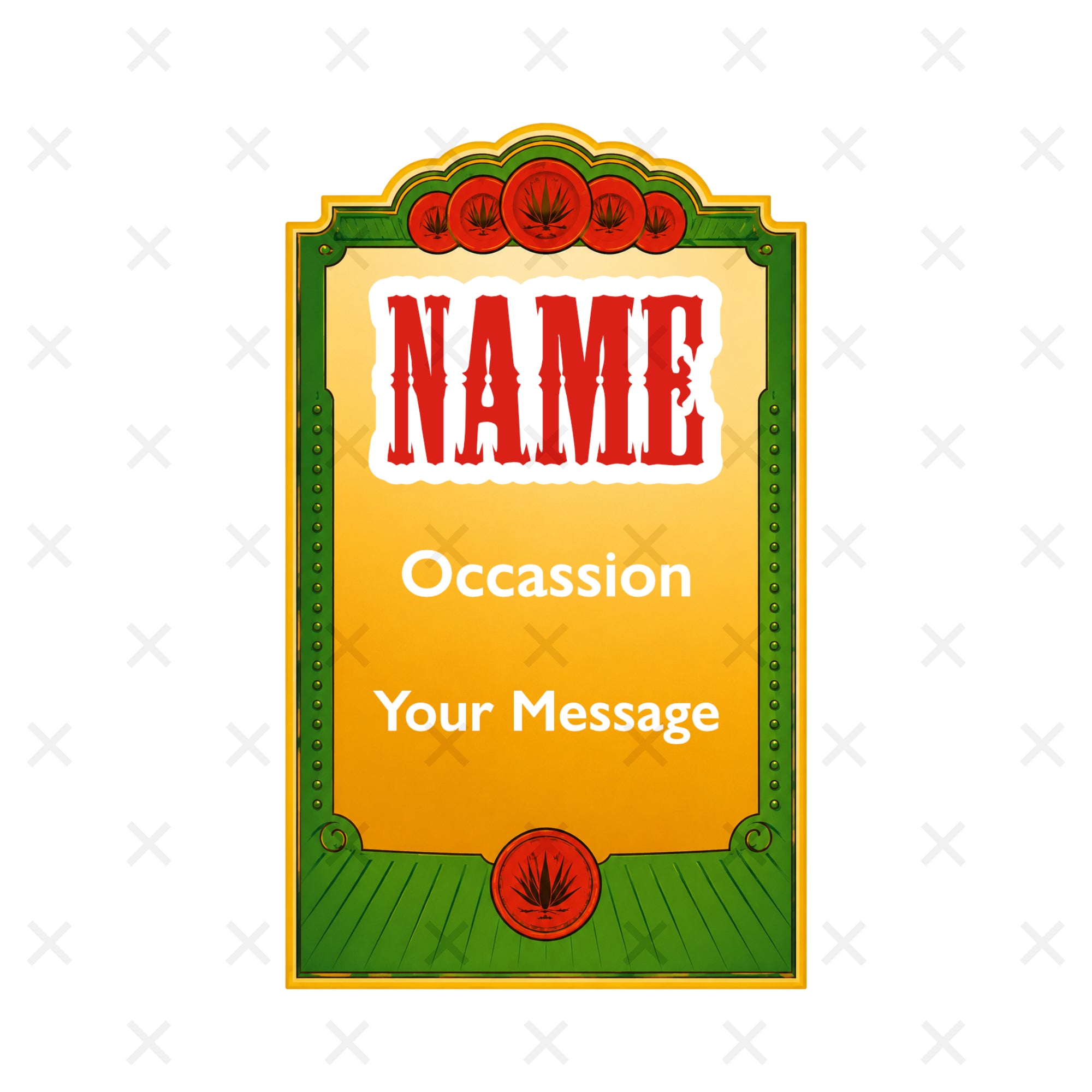 Personalised Desperados Beer Bottle Label – Custom Name Birthday, BBQ & Party Gift Sticker - Aglowgraphics