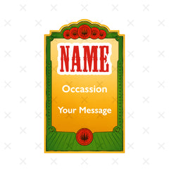 Personalised Desperados Beer Bottle Label – Custom Name Birthday, BBQ & Party Gift Sticker - Aglowgraphics