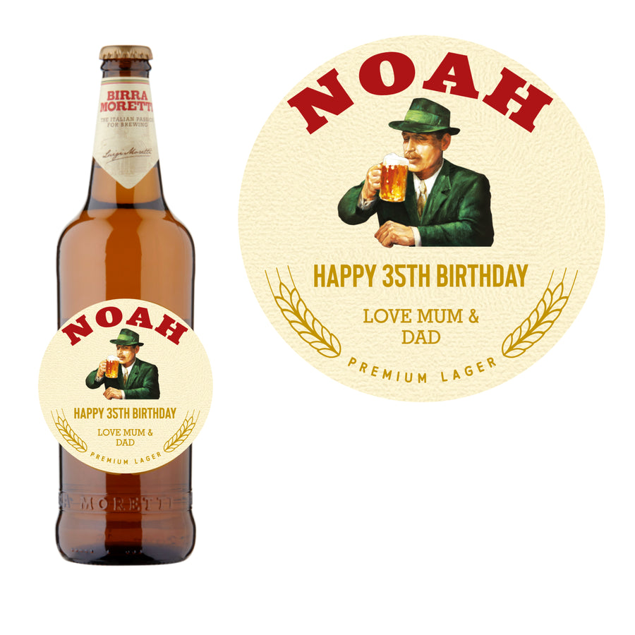 Personalised birthday stickers