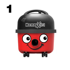 Custom Henry Hoover face sticker for vacuum cleaners, fun personalised gift decal for birthdays and homes
