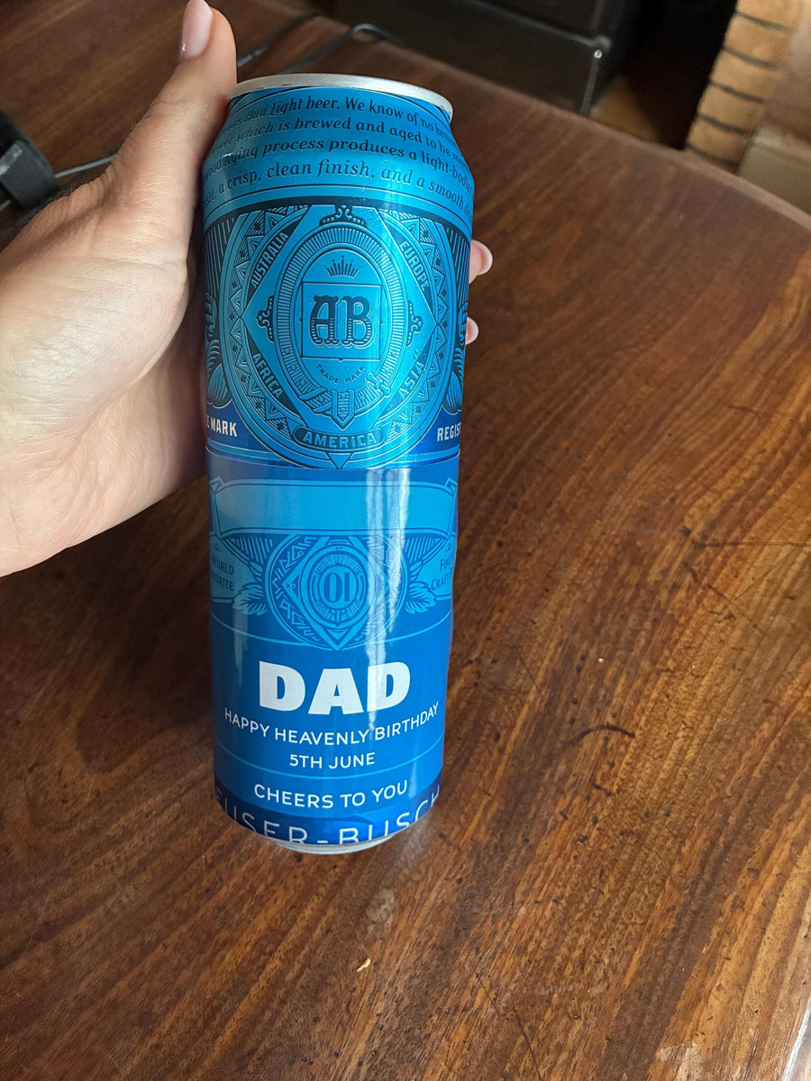 Personalised bottle sticker customer celebration