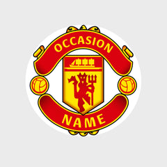 personalised football party stickers manchester united fan gifts uk
