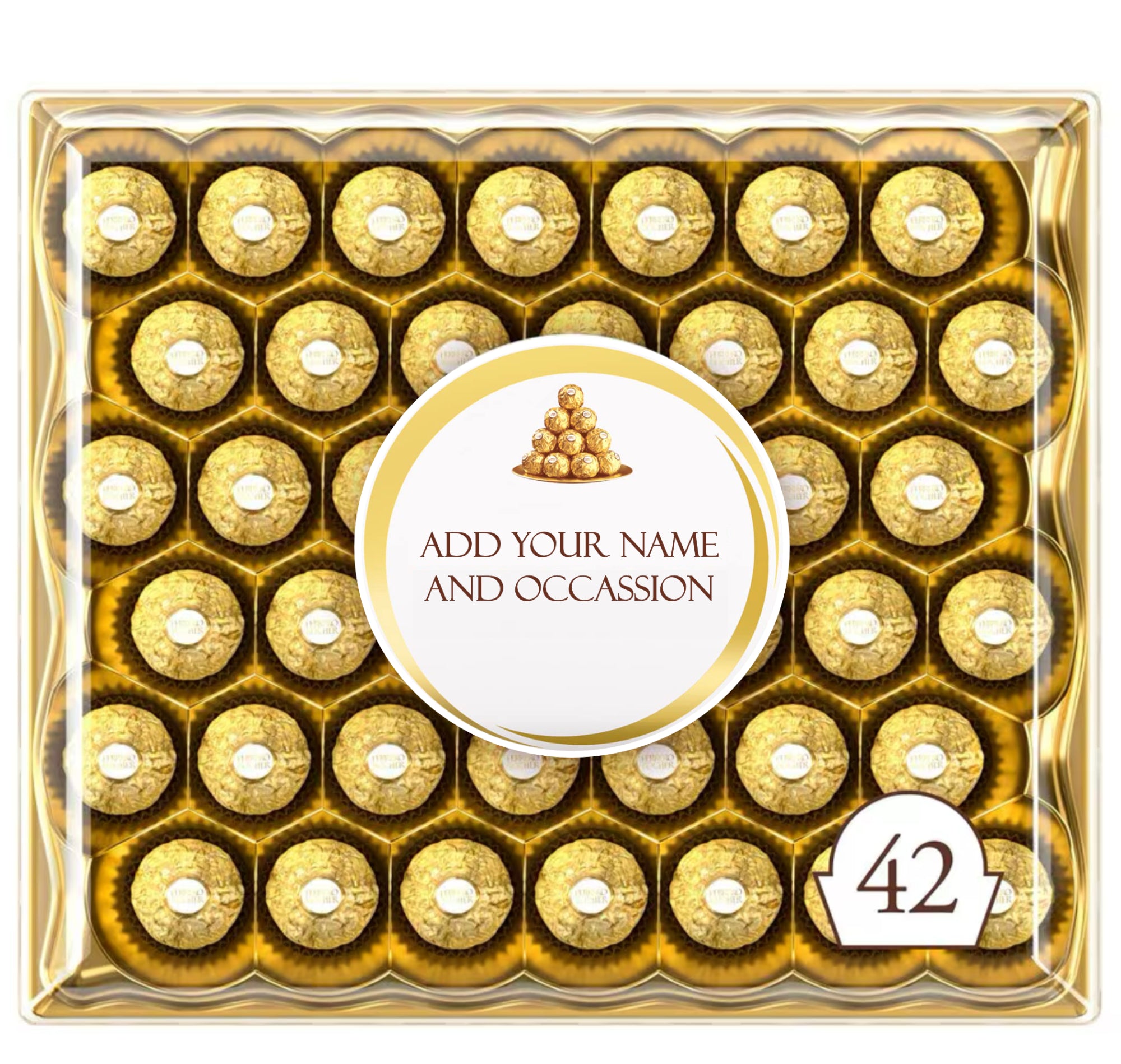 Ferrero Rocher Pralines Personalised Label Happy Birthday For Any Occasion Sticker Unique Fun Gifts Name Party Wedding - Aglowgraphics. etsy personalised gifts