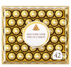 Ferrero Rocher Pralines Personalised Label Happy Birthday For Any Occasion Sticker Unique Fun Gifts Name Party Wedding - Aglowgraphics. etsy personalised gifts