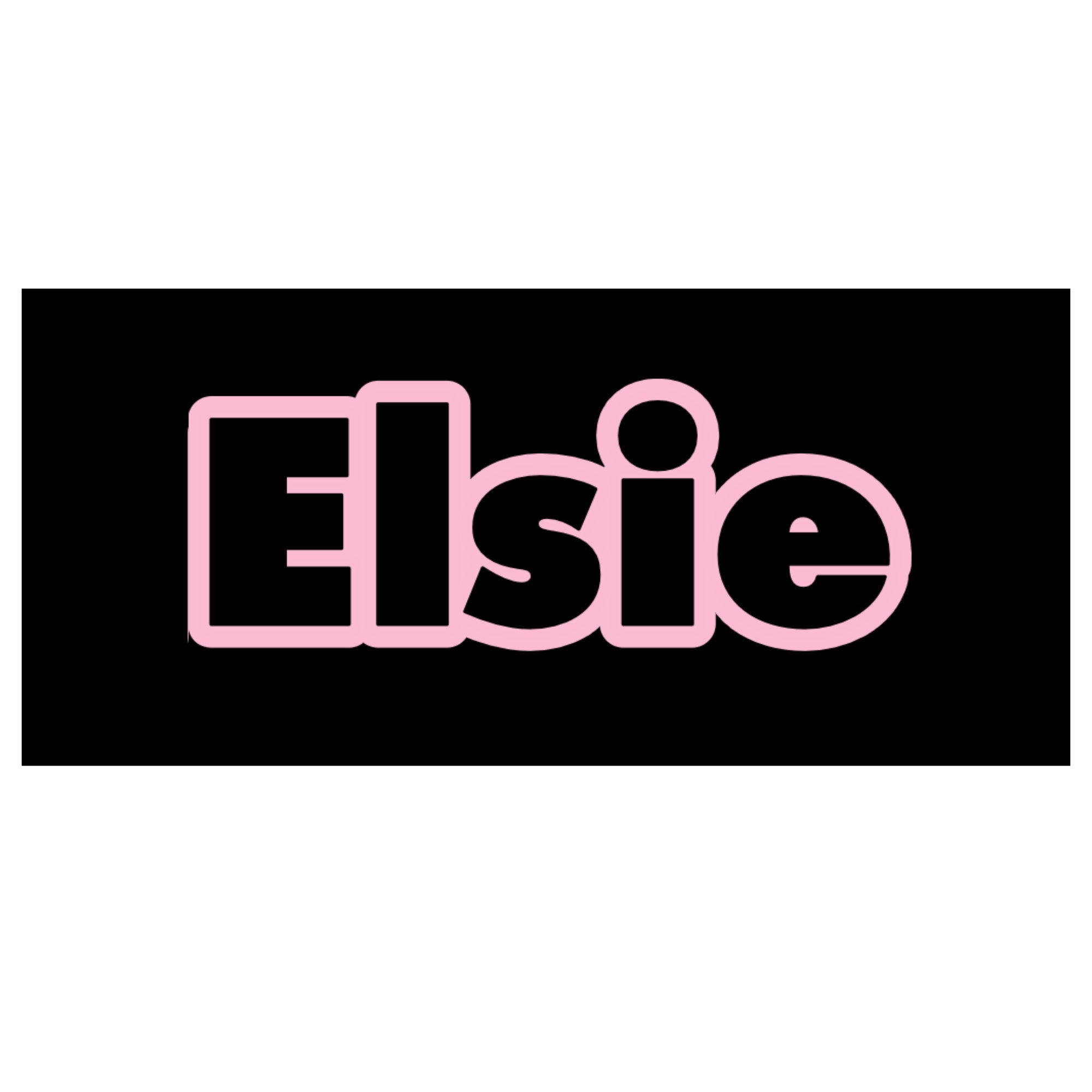 Pink Hetty Hoover personalised sticker close-up – custom vacuum cleaner name label decal.