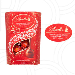 Custom Personalised Lindt Chocolate Label Happy Birthday For Any Occasion Sticker Unique Fun Gifts Valentines Gift Mothers Day - Aglowgraphics