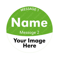 Personalised lip balm label sticker with friendship theme, photo upload and custom text.