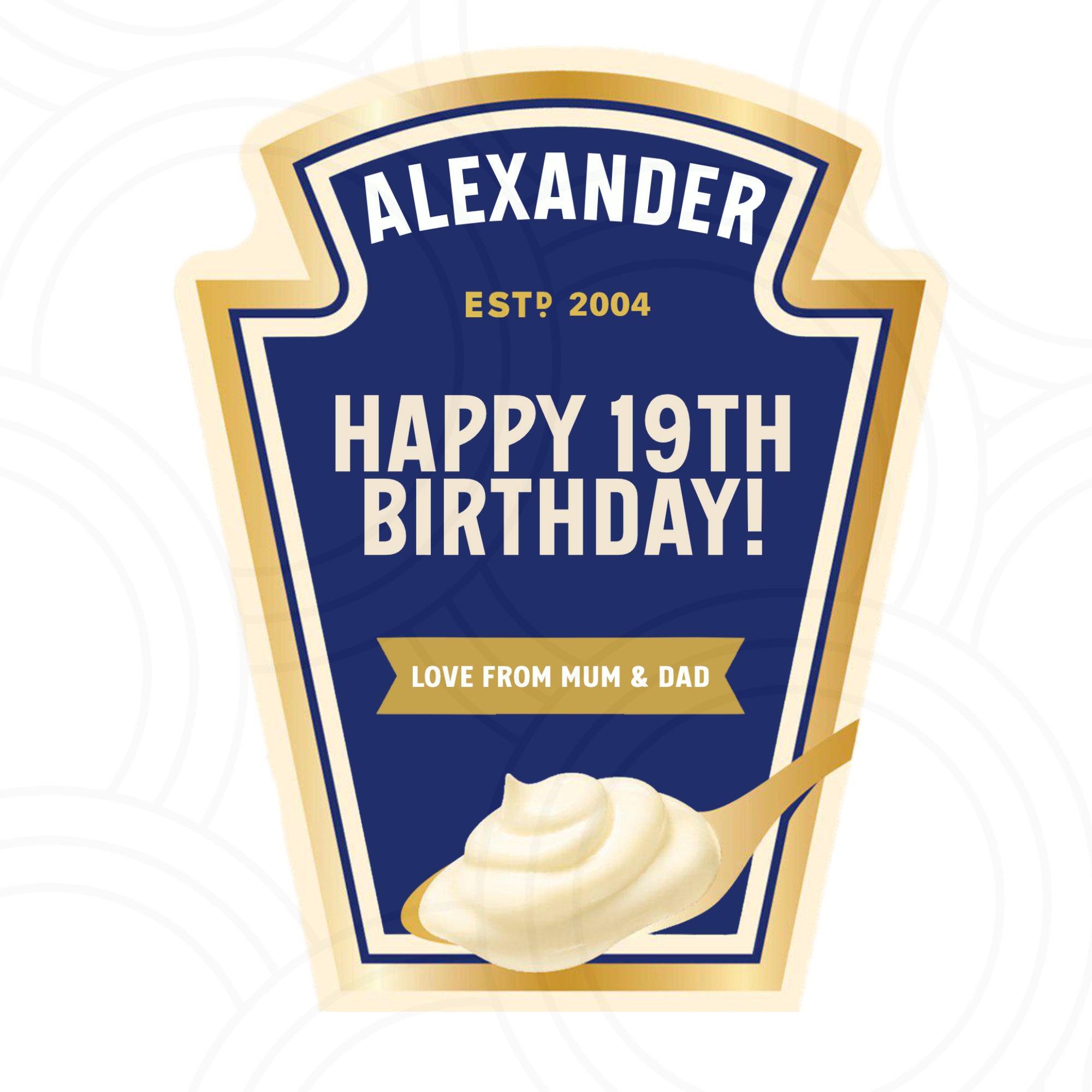 Mayonnaise Personalised Gifts For His And Hers Gifts Mayo Custom Label Unique Gifts Birthdays Custom Ketchup Bottle - Aglowgraphics