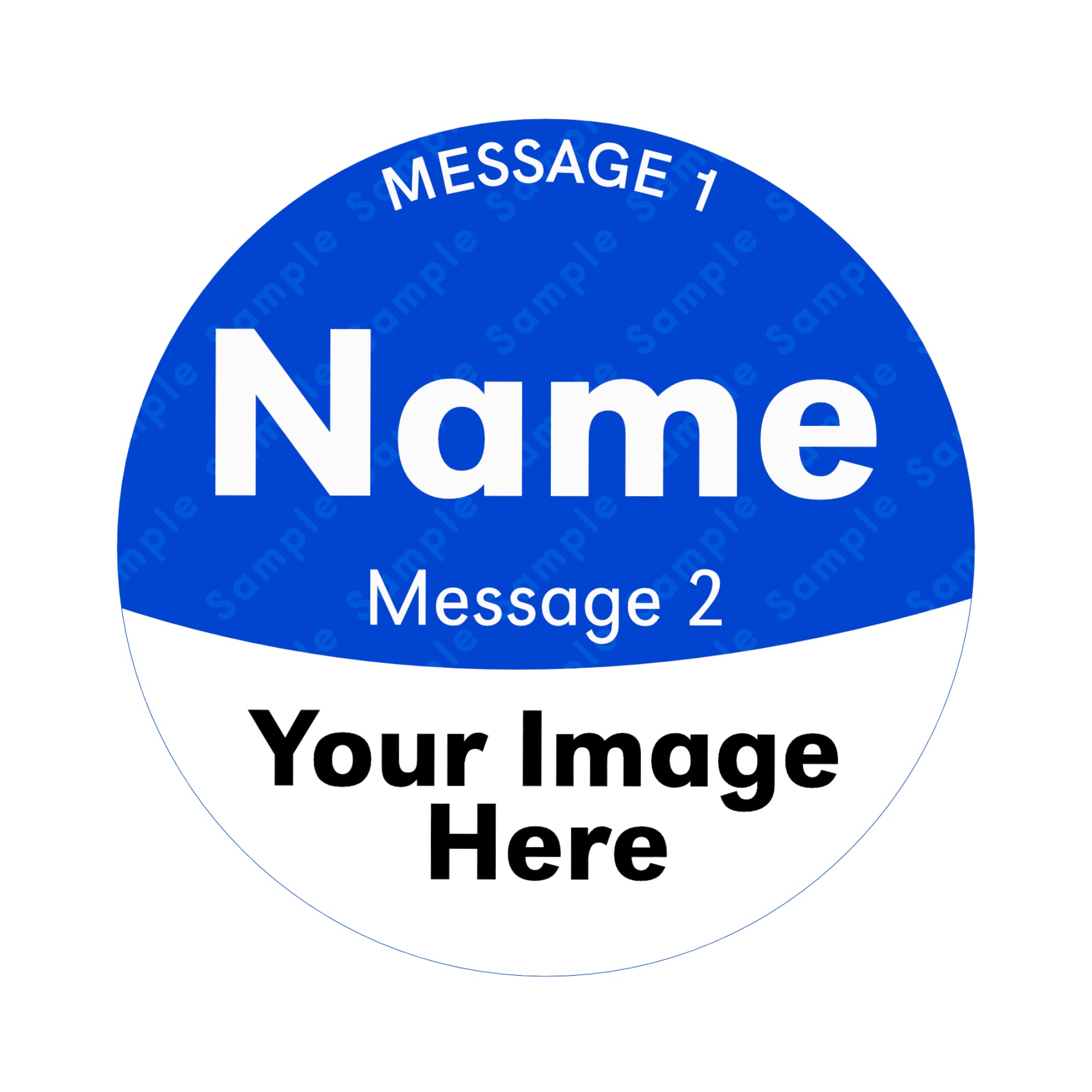 Custom bestie balm sticker featuring friends photo, personalised name and curved text design.